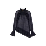 ulla johnson marcella long sleeve cotton blouse