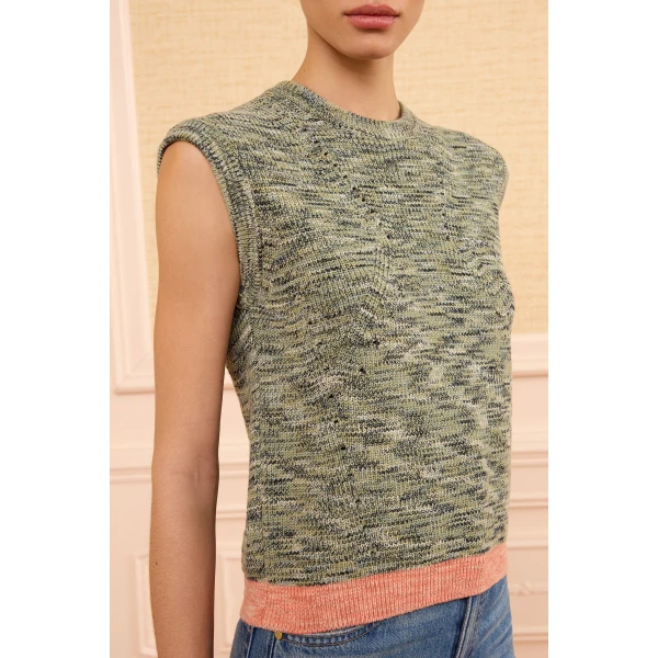 margot knit top piedstone
