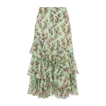 ulla johnson meadow silk midi skirt