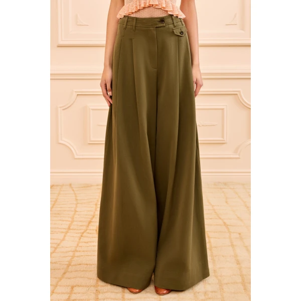motherwell wide leg trouser pinon