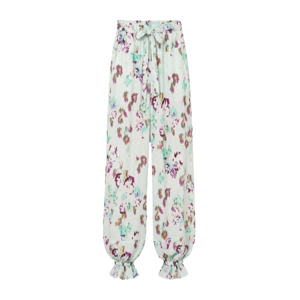 ulla johnson octavia silk cinched pant