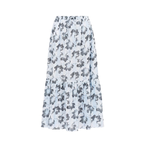 ulla johnson olina cotton midi skirt
