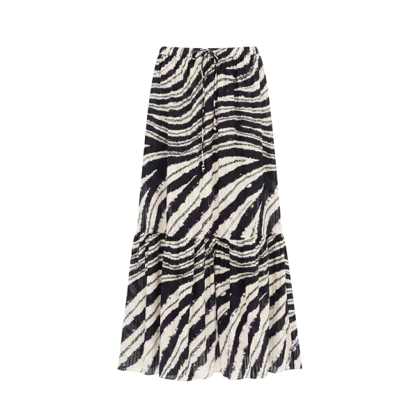 ulla johnson olina cotton midi skirt