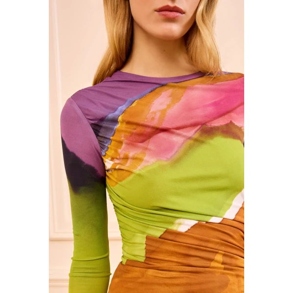 paradis ruched jersey top nature abhors a vacuum