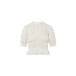 ulla johnson rae short sleeve cotton top