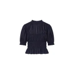 ulla johnson rae short sleeve cotton top