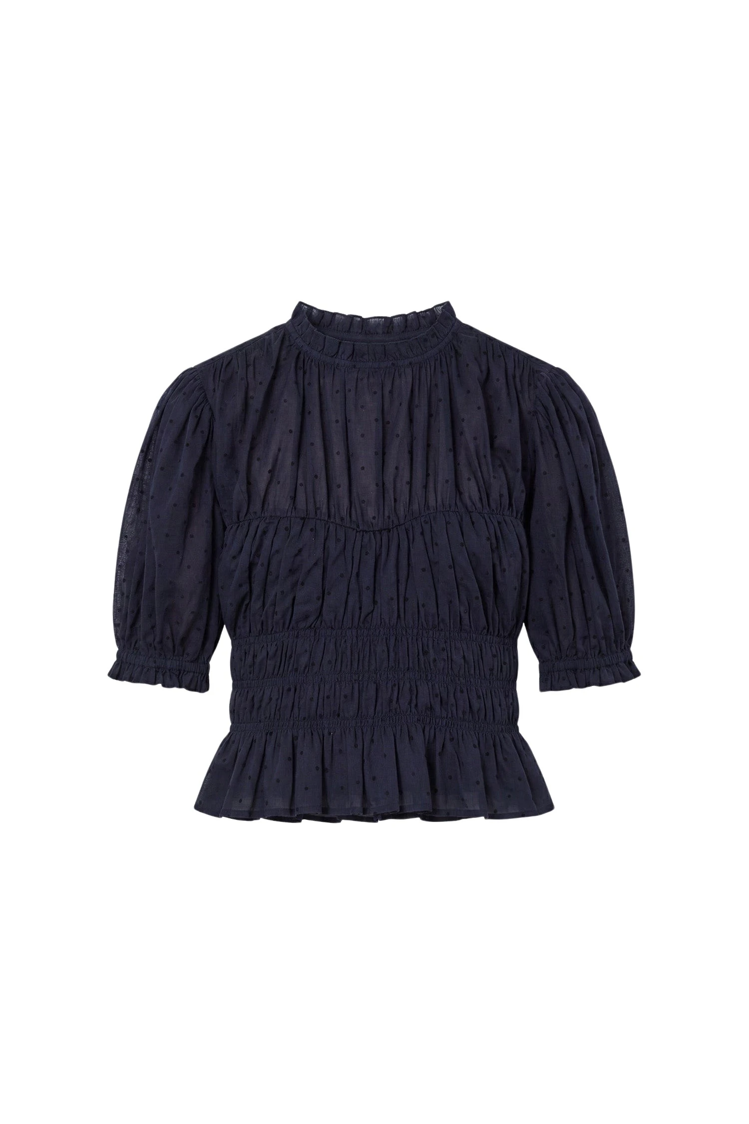 Ulla-Johnson-Rae-Short-Sleeve-Cotton-Top-in-Nightfall72139_nobg ulla johnson rae short sleeve cotton top