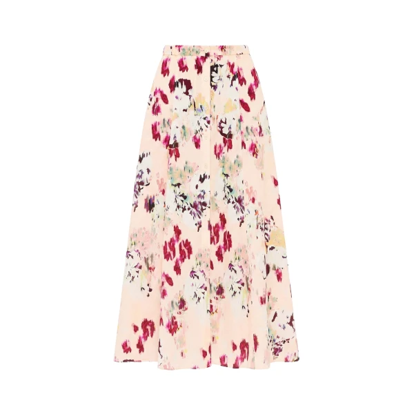 ulla johnson rowan silk midi skirt