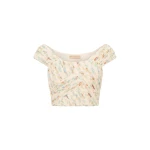 ulla johnson sylvie off the shoulder crop top