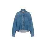 ulla johnson the arquette denim peplum jacket