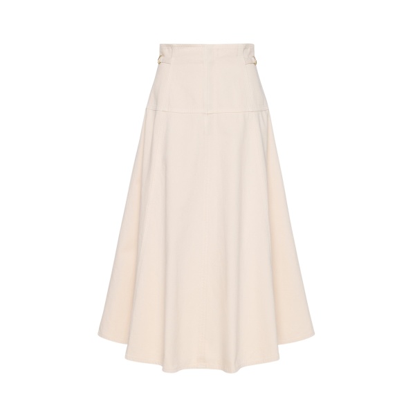ulla johnson the brigette denim midi skirt