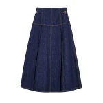 ulla johnson the brigette denim midi skirt