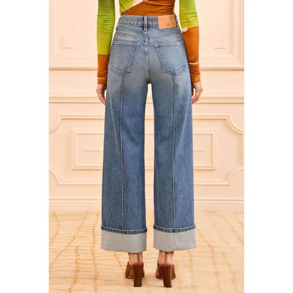 ulla johnson the genevieve stretch pintuck jean