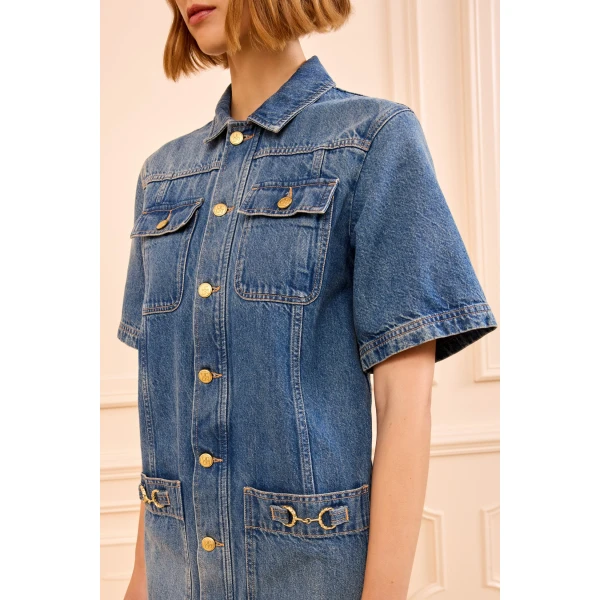 the painters denim mini dress danube