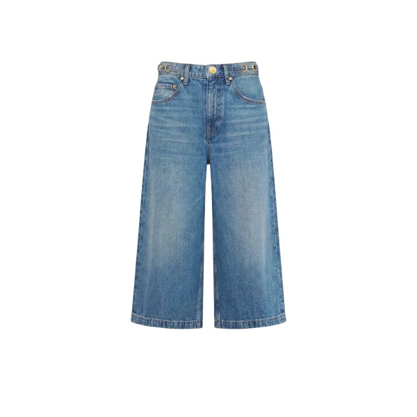 ulla johnson the rowan denim culotte