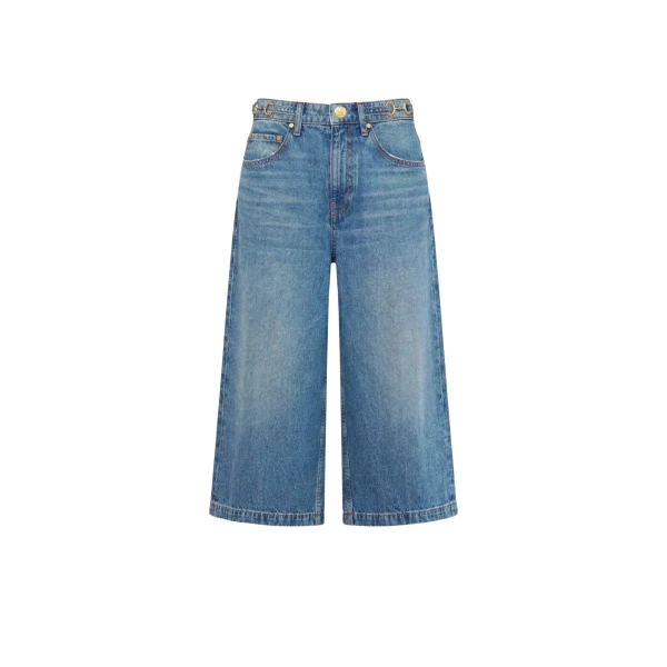 ulla johnson the rowan denim culotte