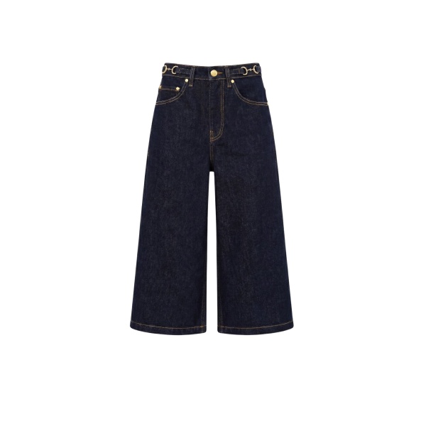 ulla johnson the rowan denim culotte