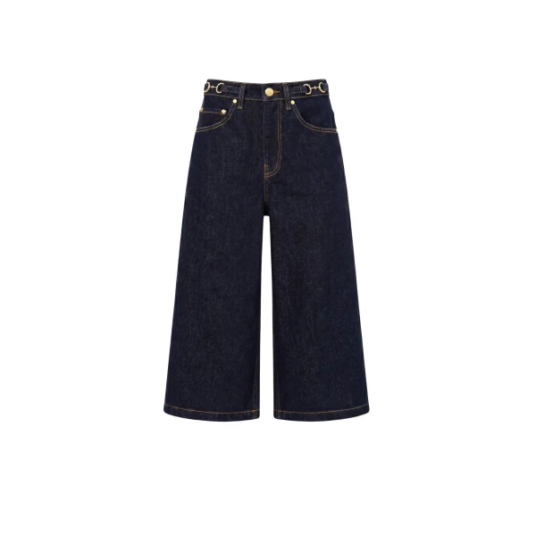 ulla johnson the rowan denim culotte