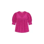 ulla johnson una short sleeve cotton top