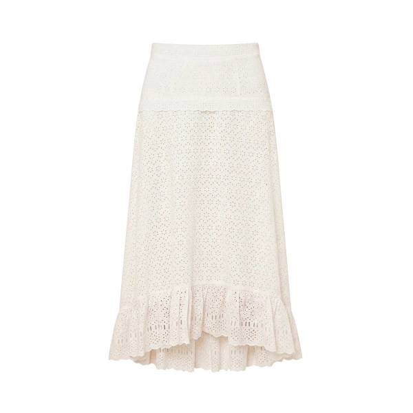 ulla johnson violetta cotton skirt