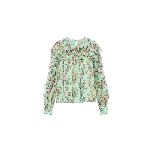 ulla johnson willow silk blouse