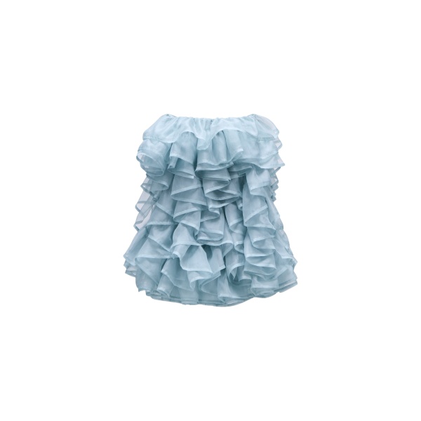 Viktor & Rolf All-Over Volants Organza Mini Dress