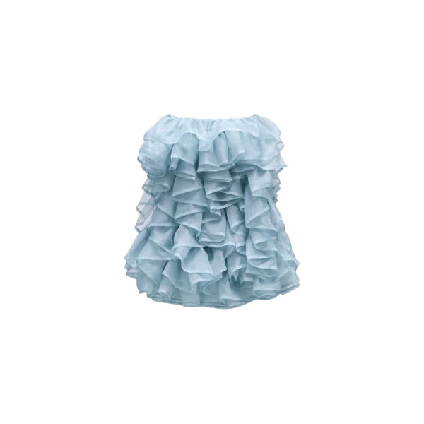Viktor & Rolf All-Over Volants Organza Mini Dress