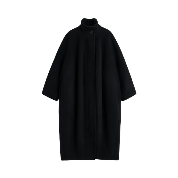 Viktor & Rolf Balloon Wool Coat in Black