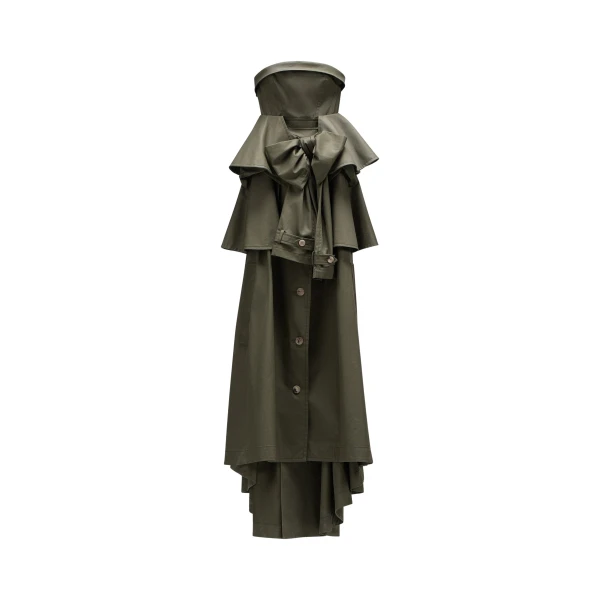 Viktor & Rolf Bow Drape Gabardine Ball Gown