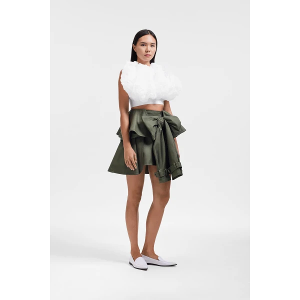Green skirt