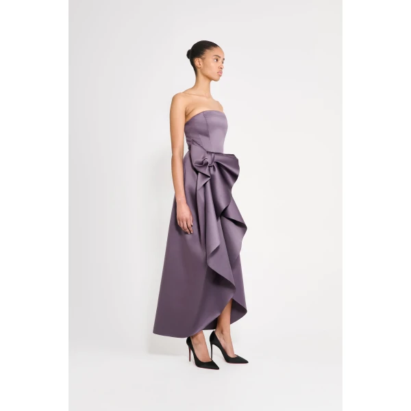 Viktor & Rolf Bow Volant Corset Gown in Purple, view 4