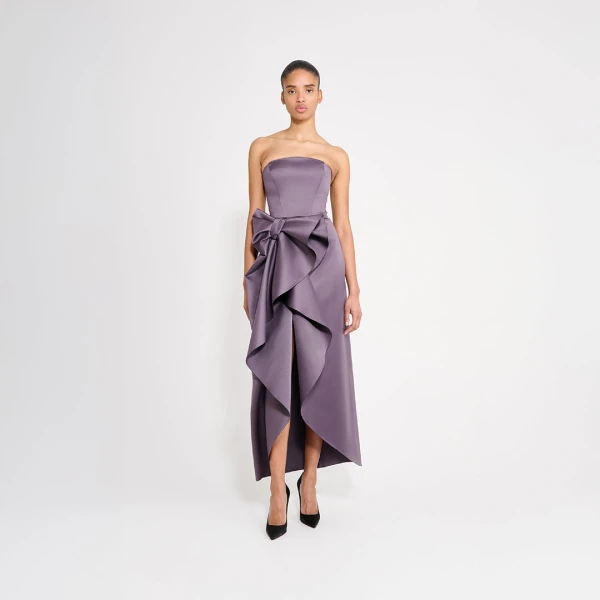 Viktor & Rolf Bow Volant Corset Gown in Purple, view 6