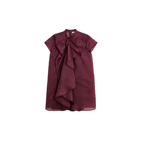 Viktor & Rolf Bow Volant Organza Dress