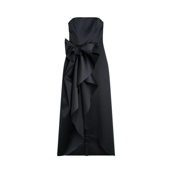 Viktor & Rolf Bow Volant Satin Gown