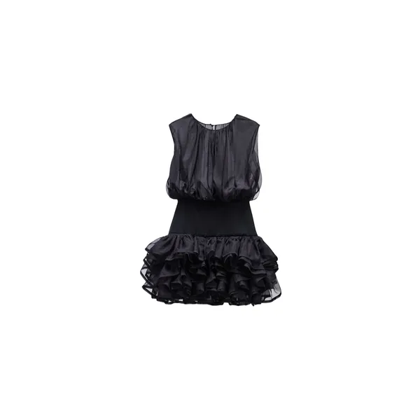 Viktor & Rolf Bubble Volant Silk Dress