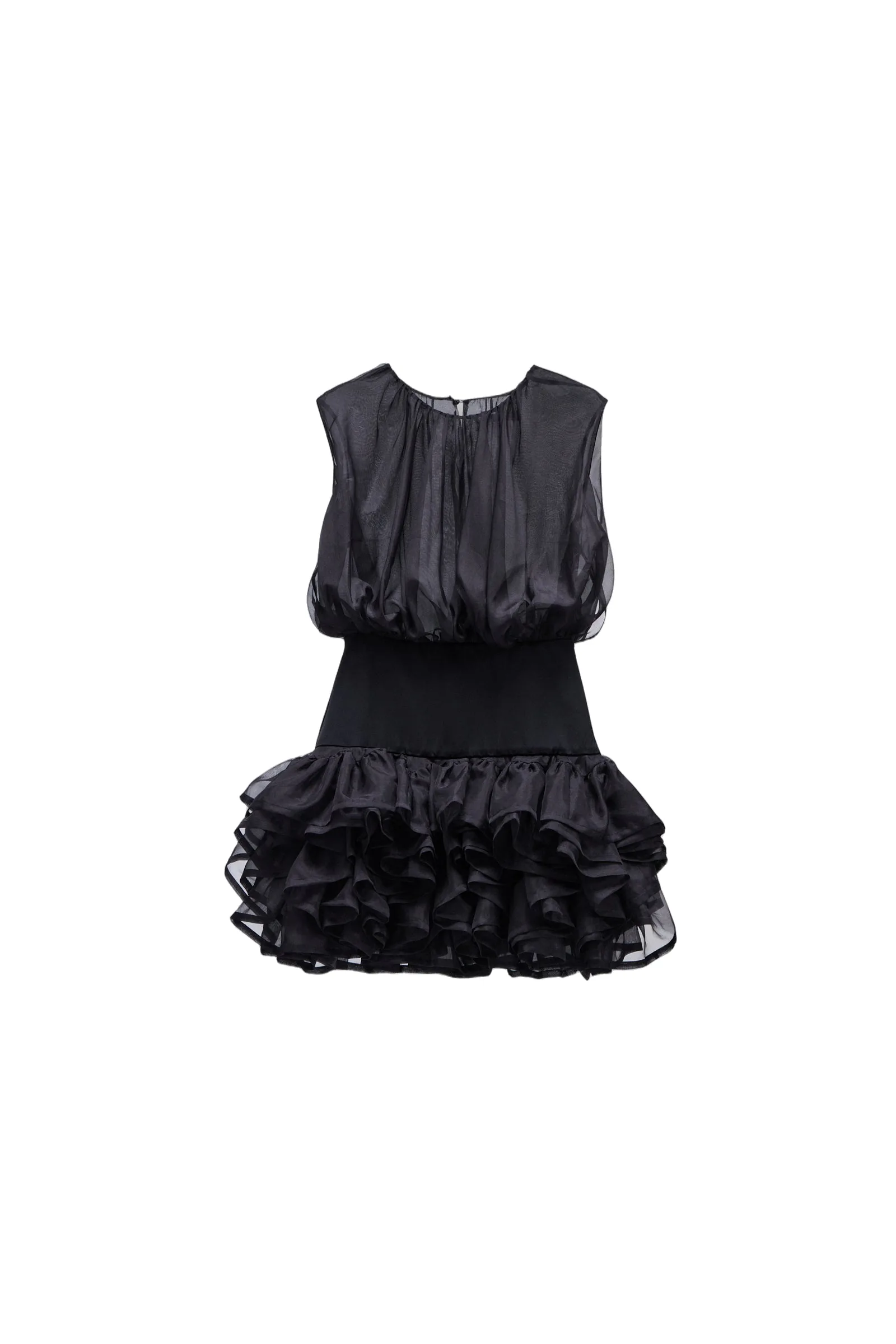 Bubble Volant Silk Dress in Black Viktor & Rolf Viktor & Rolf Bubble Volant Silk Dress