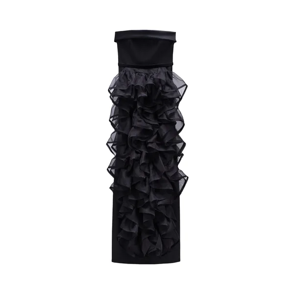 Viktor & Rolf Corset Volant Maxi Gown