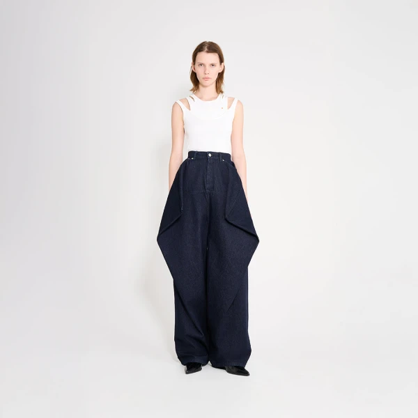 Viktor & Rolf Couture Square Jeans in Dark Blue, view 6
