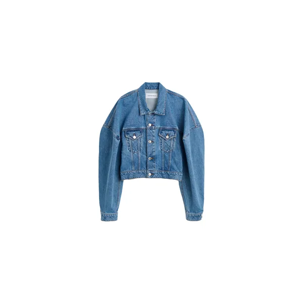 Viktor & Rolf Couture Square Shoulder Denim Jacket