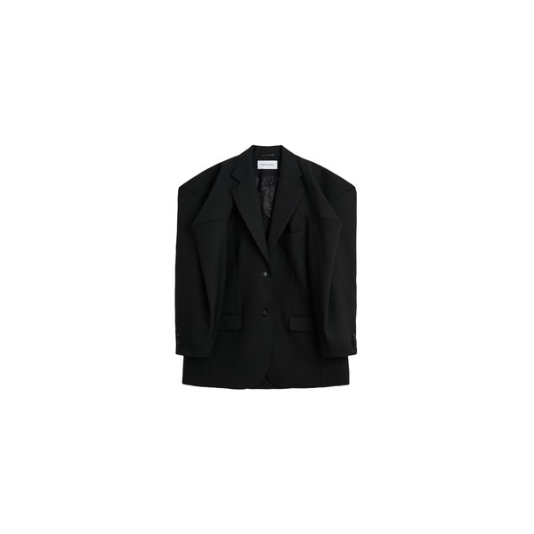 Viktor & Rolf Couture Wool Square Blazer in Black
