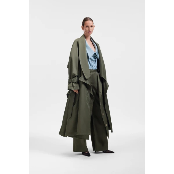 Green coat