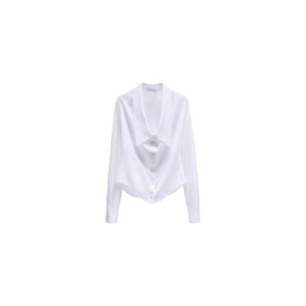 Viktor & Rolf Dragged Neck Poplin Shirt