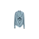 Viktor & Rolf Dragged Neck Satin Shirt