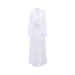 Viktor & Rolf Dragged Neckline Poplin Shirt Dress