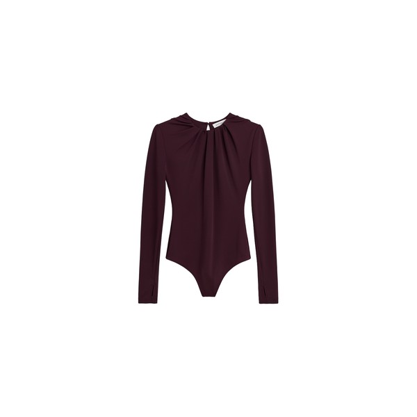 Viktor & Rolf Drape Body in Burgundy Top