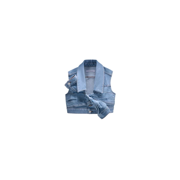 Viktor & Rolf Drape Denim Top