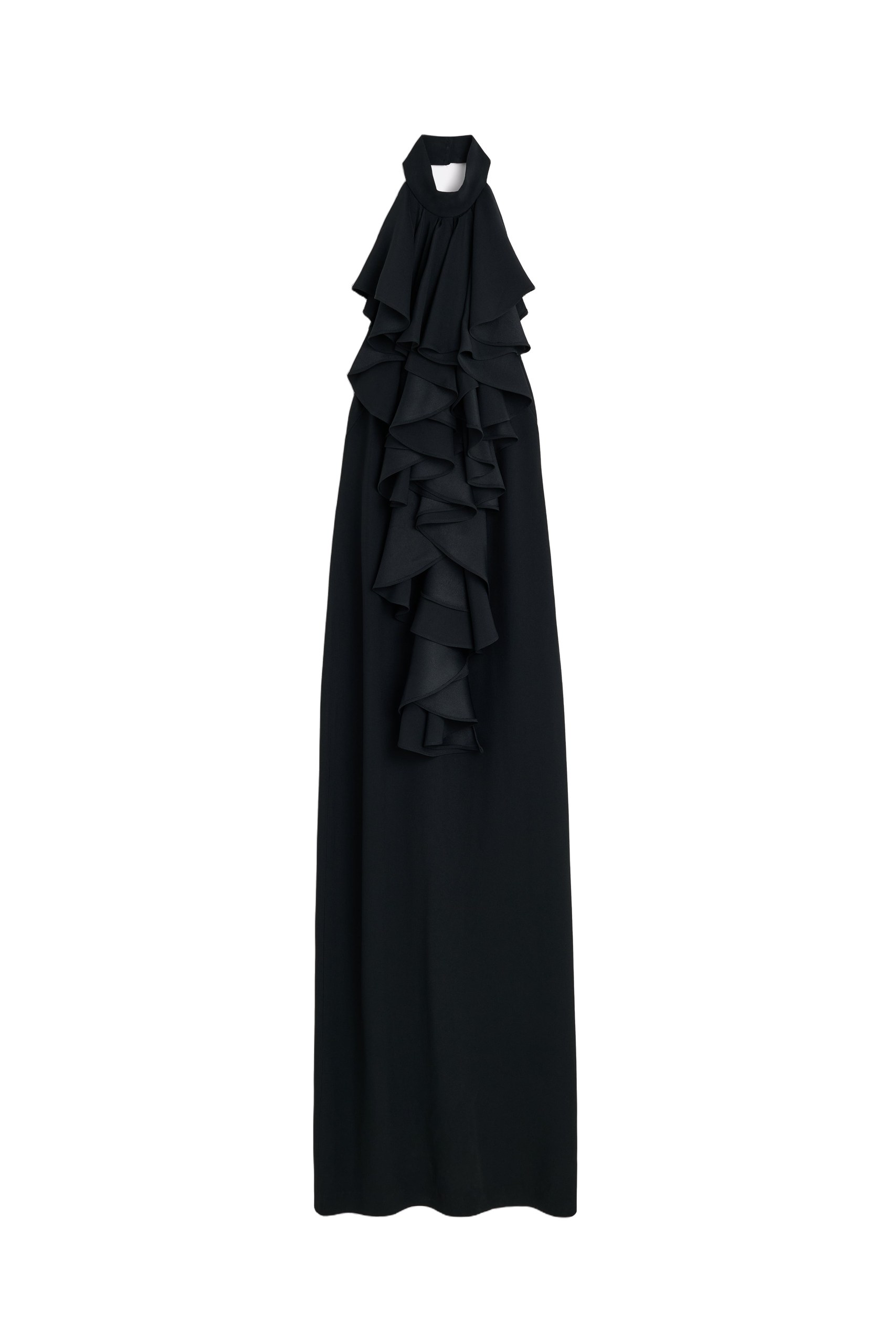 Jabot Evening Dress in Black Viktor & Rolf Viktor & Rolf Jabot Evening Dress