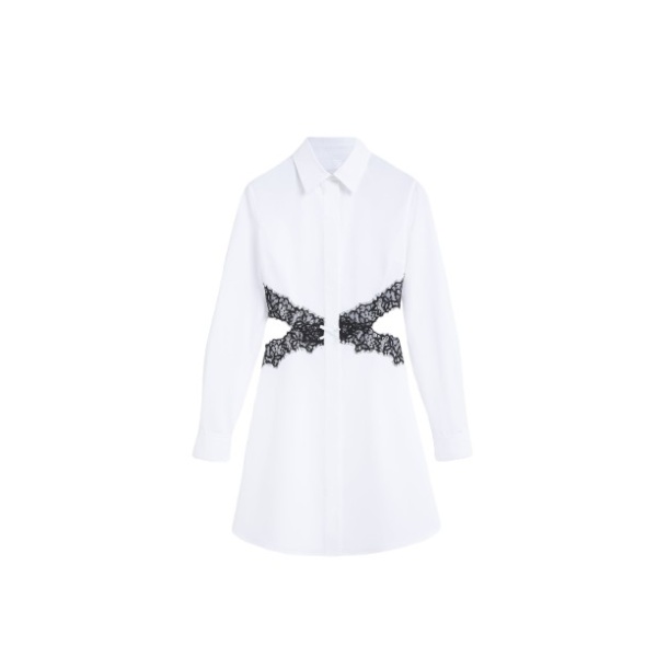 Viktor & Rolf Lace Cut Out Shirt Dress