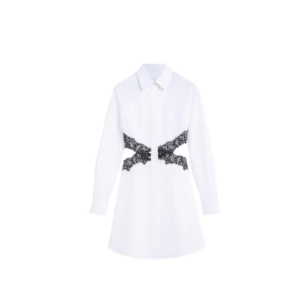 Viktor & Rolf Lace Cut Out Shirt Dress