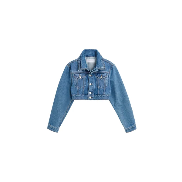 Viktor & Rolf Multi-Layered Cropped Denim Jacket